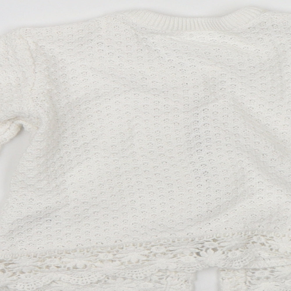 George Baby White   Cardigan Jumper Size 12-18 Months