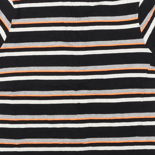 Primark Boys Black Striped  Basic T-Shirt Size 9-10 Years