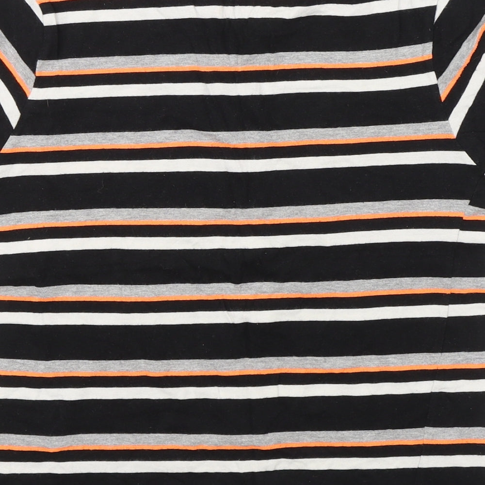 Primark Boys Black Striped  Basic T-Shirt Size 9-10 Years