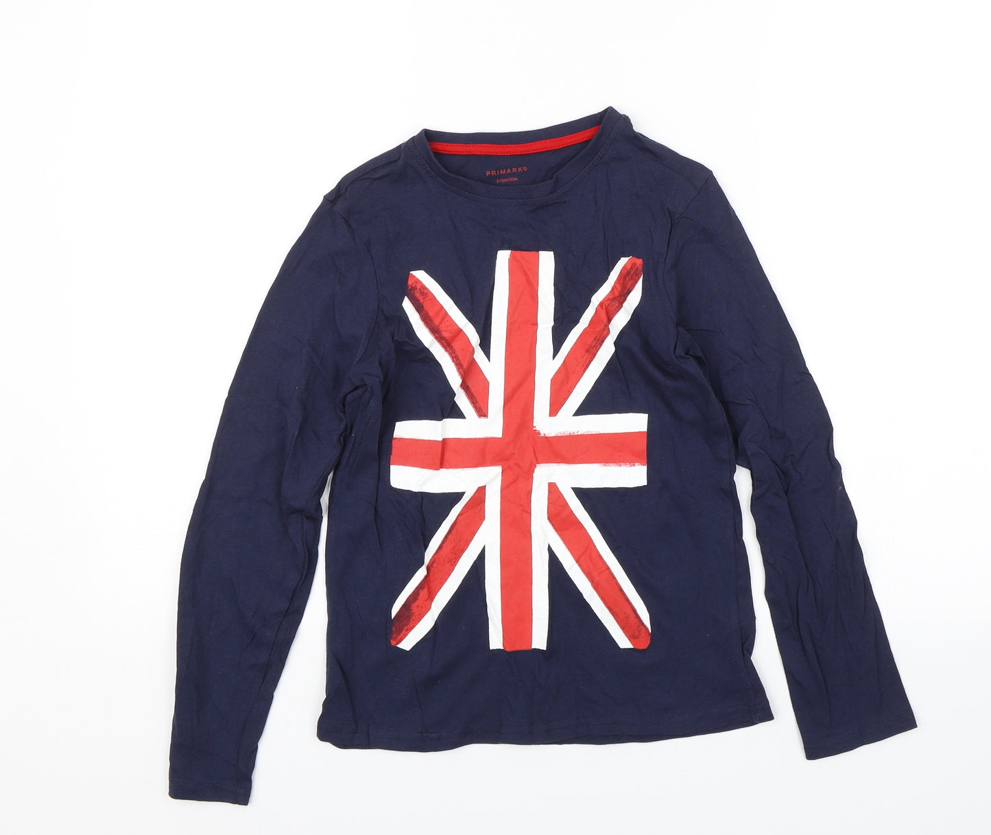 Primark Boys Blue   Basic T-Shirt Size 9-10 Years  - United Kingdom