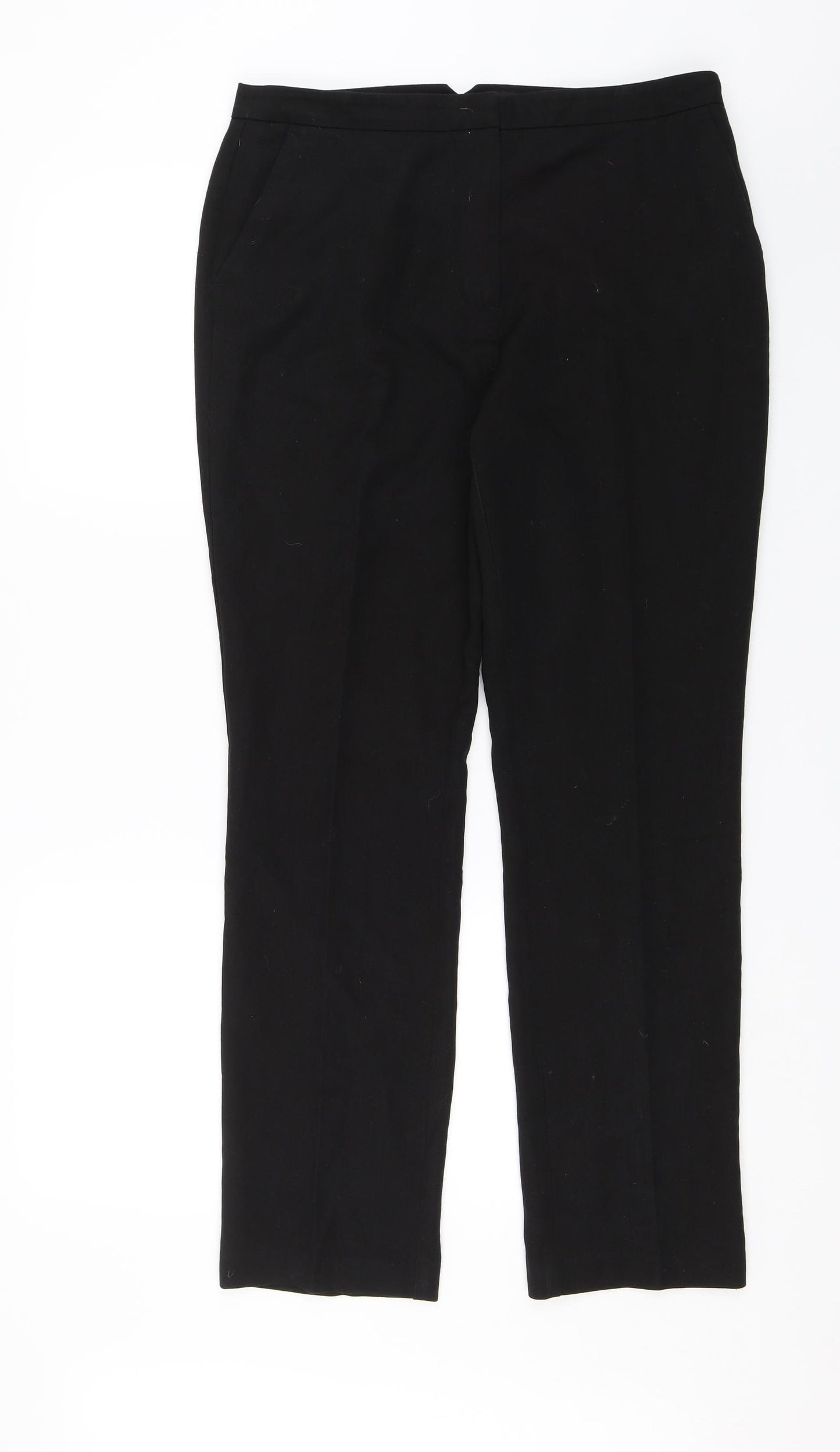 Papaya Womens Black   Dress Pants Trousers Size 12 L28 in