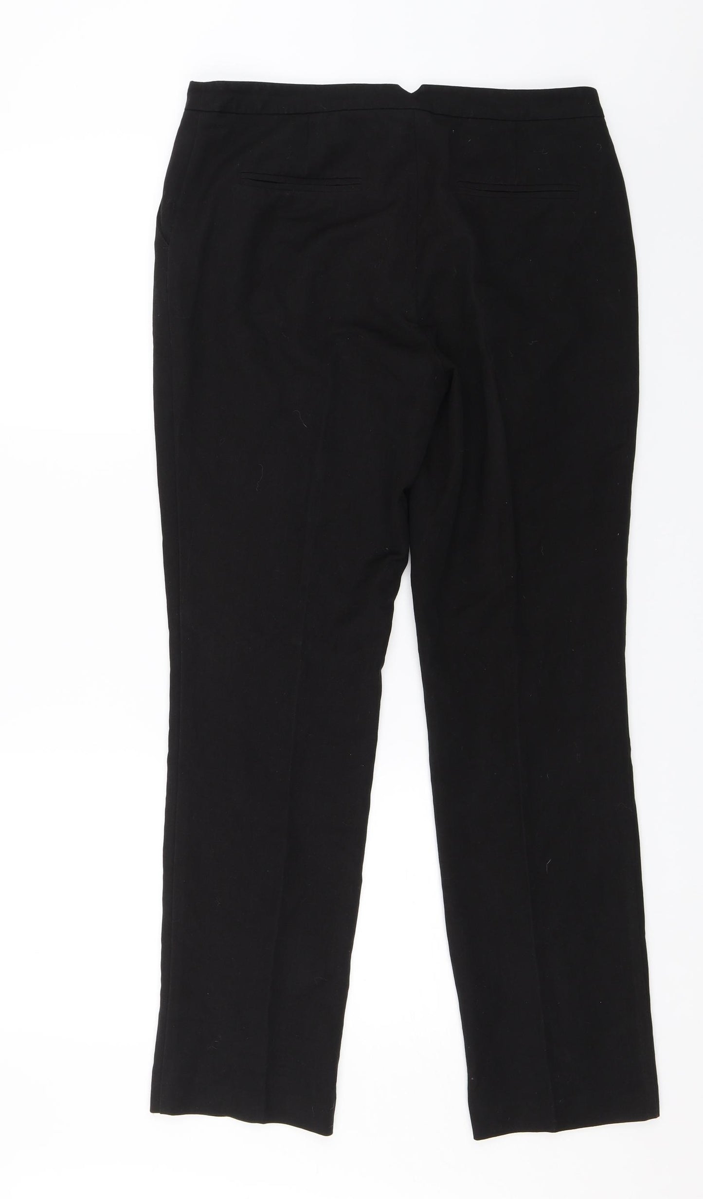 Papaya Womens Black   Dress Pants Trousers Size 12 L28 in