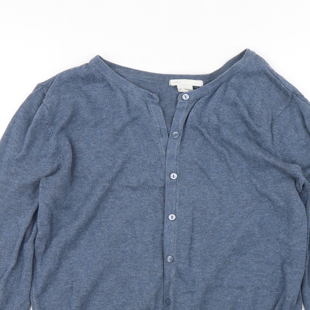 H&M Womens Blue   Cardigan Jumper Size M