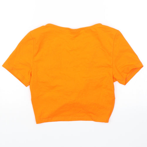 Topshop Womens Orange   Basic Blouse Size 8