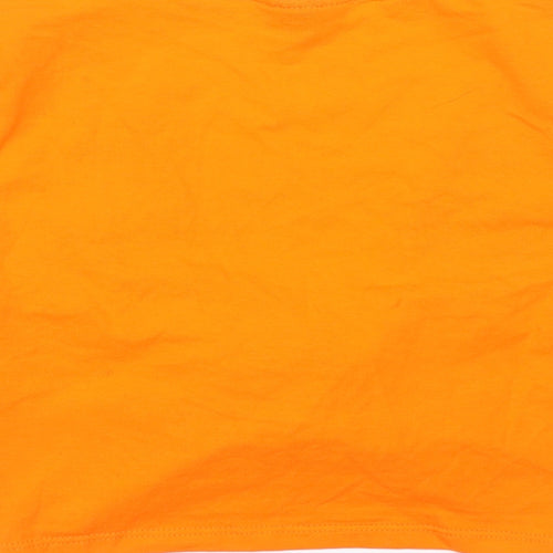 Topshop Womens Orange   Basic Blouse Size 8