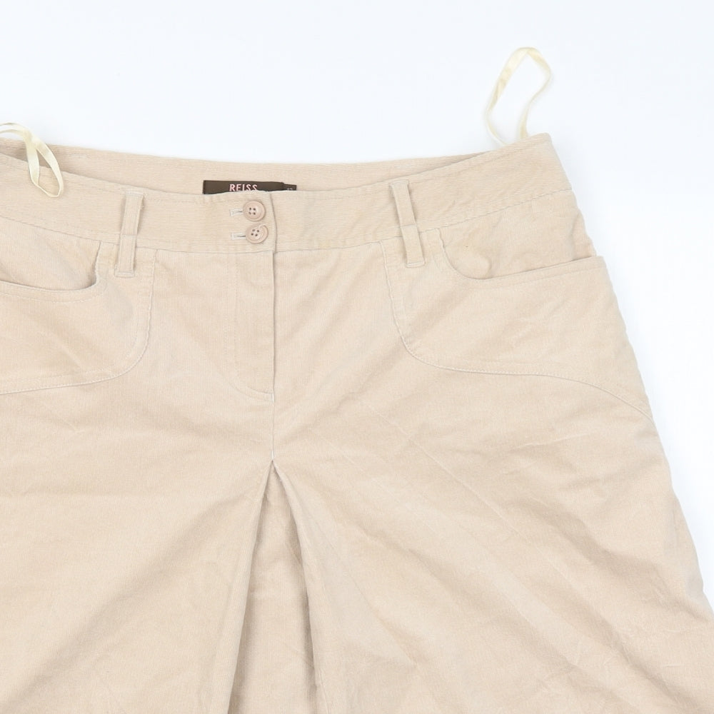 Reiss Womens Beige   Flare Skirt Size 12