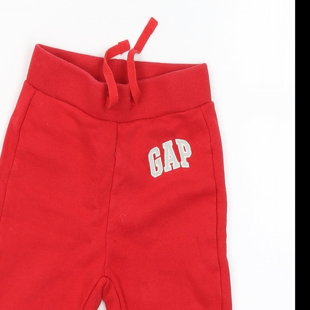 Gap Boys Red   Sweatpants Trousers Size 12-18 Months L50 cm