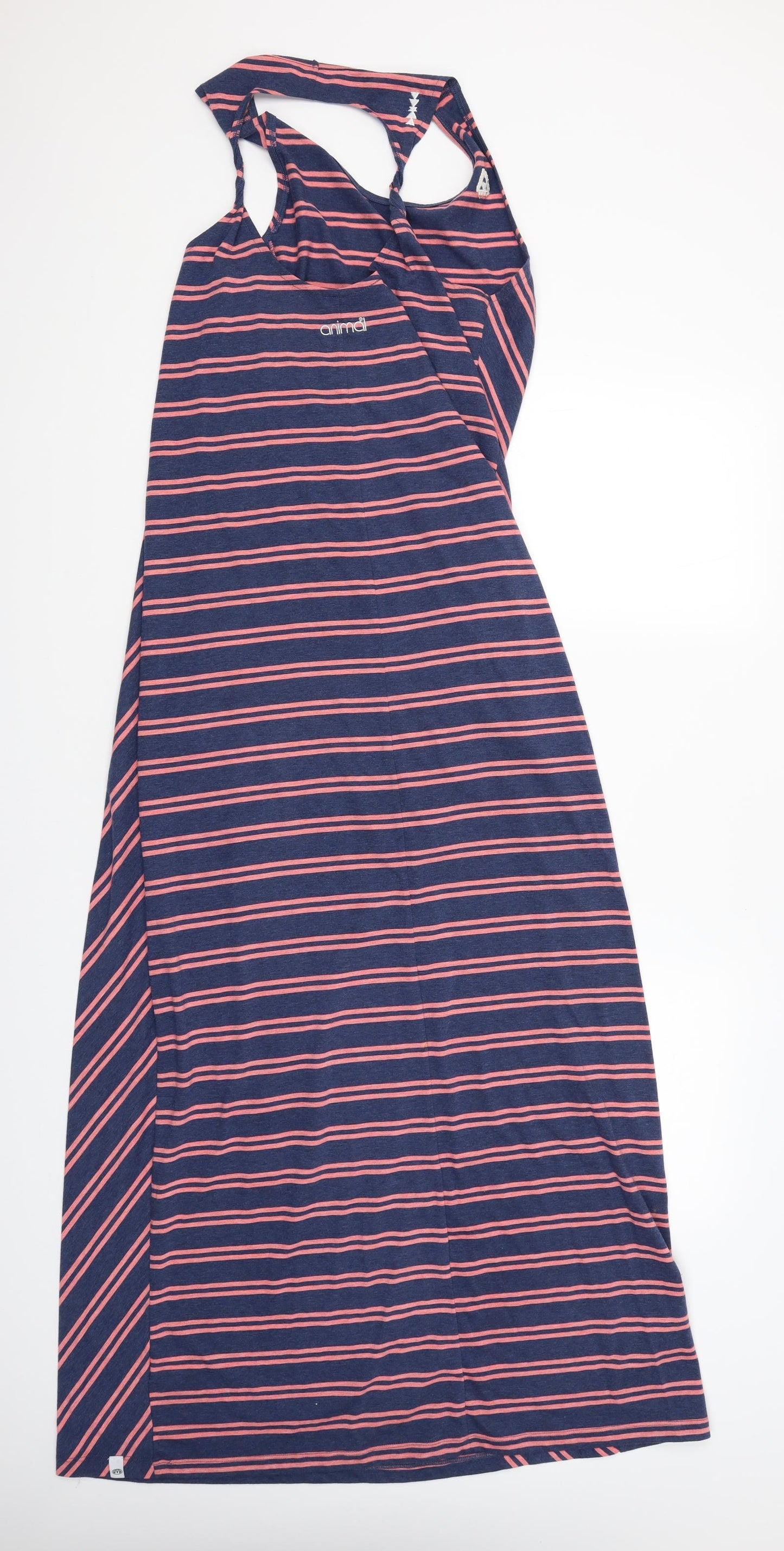 Animal Womens Blue Striped  Tank Dress  Size 12