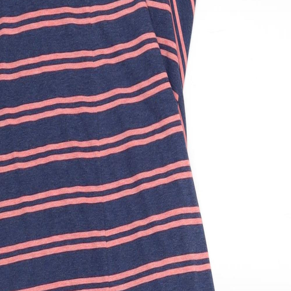 Animal Womens Blue Striped  Tank Dress  Size 12
