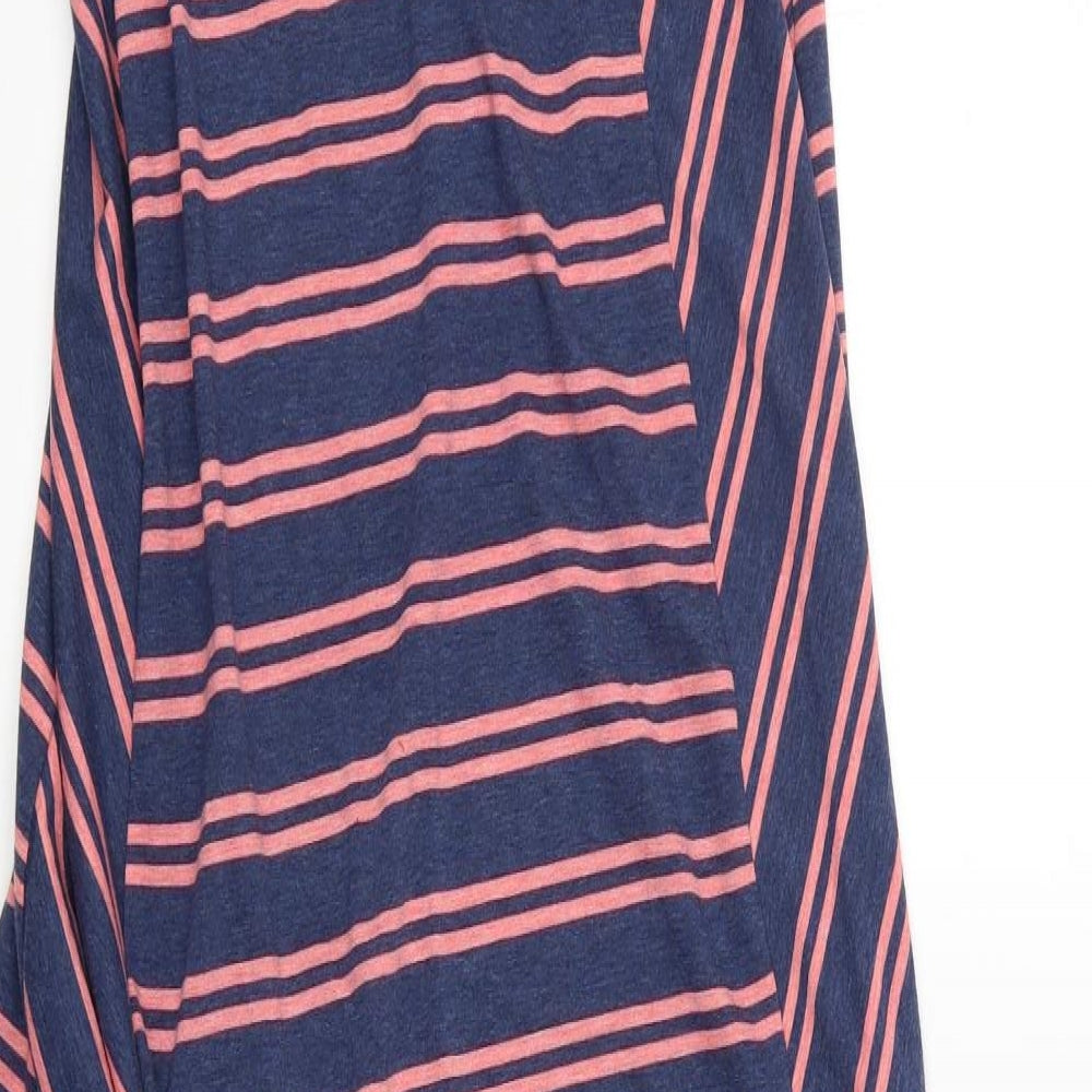 Animal Womens Blue Striped  Tank Dress  Size 12
