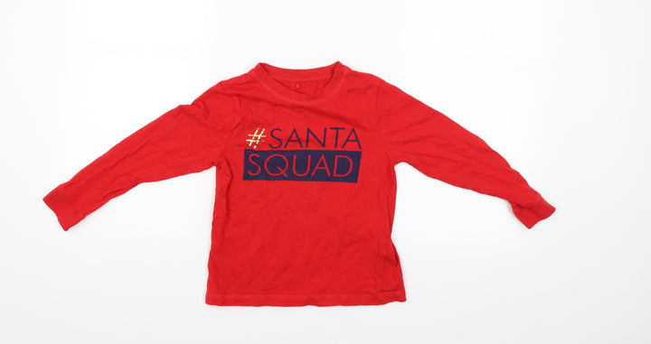 George Boys Red   Basic T-Shirt Size 6-7 Years