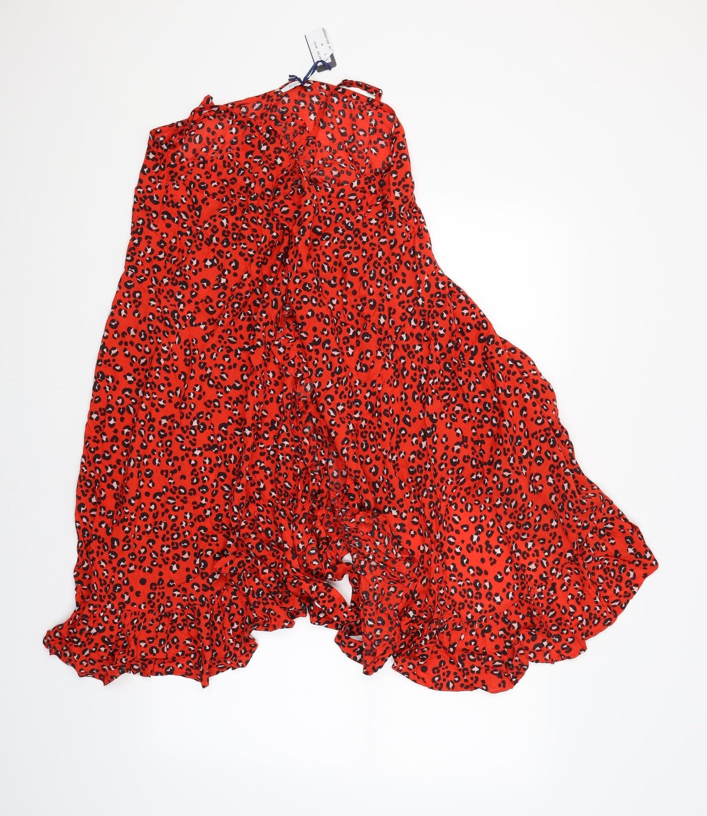 figleaves Womens Red Animal Print  A-Line  Size 18