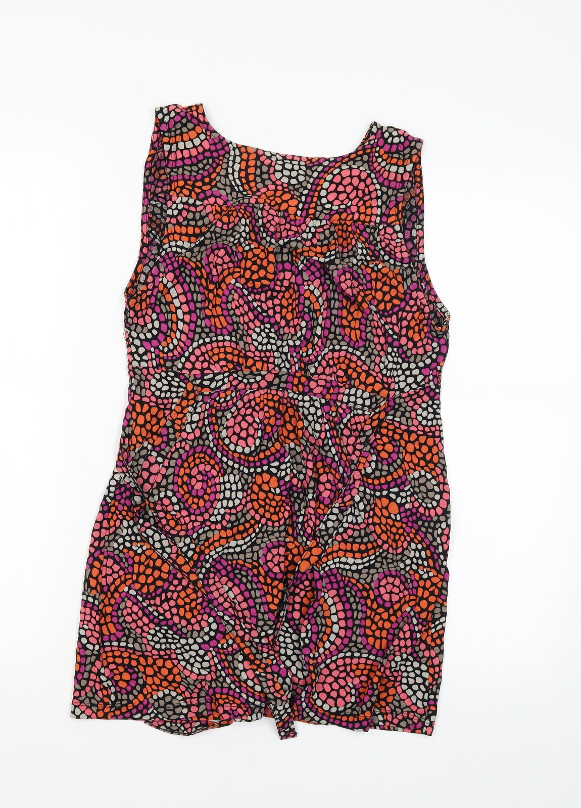 French Connection Womens Multicoloured Patchwork  T-Shirt Dress  Size S