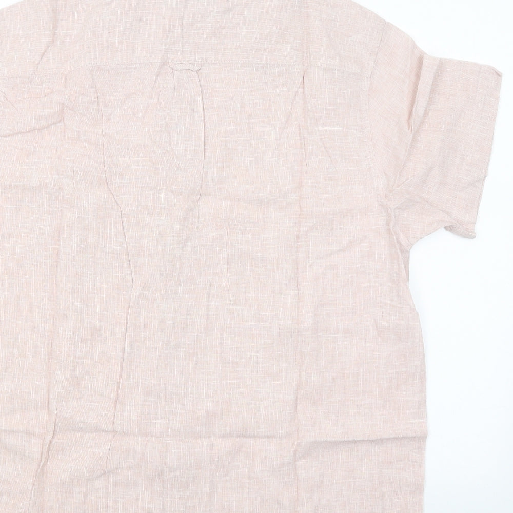 Cedar Wood State Mens Pink    Button-Up Size L