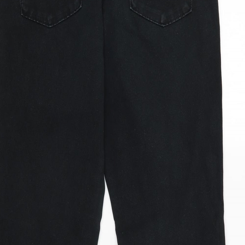 M&S Womens Black   Capri Trousers Size 12 L27 in