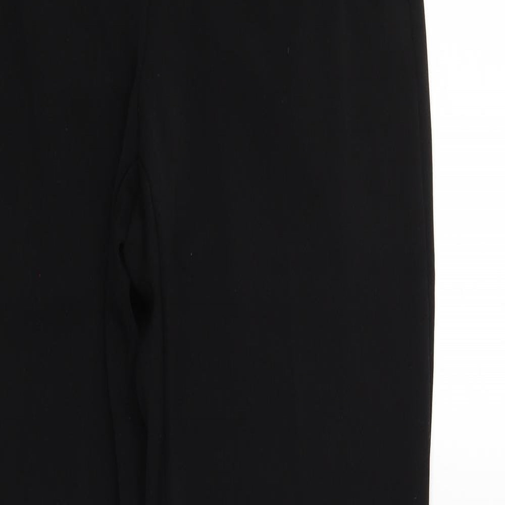M&S Womens Black   Trousers  Size 12 L28 in