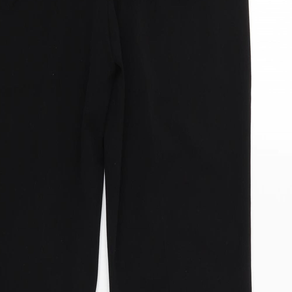 M&S Womens Black   Trousers  Size 12 L28 in