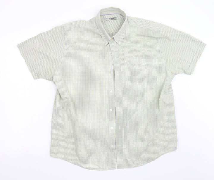 Haggar Mens Multicoloured Striped   Button-Up Size XL
