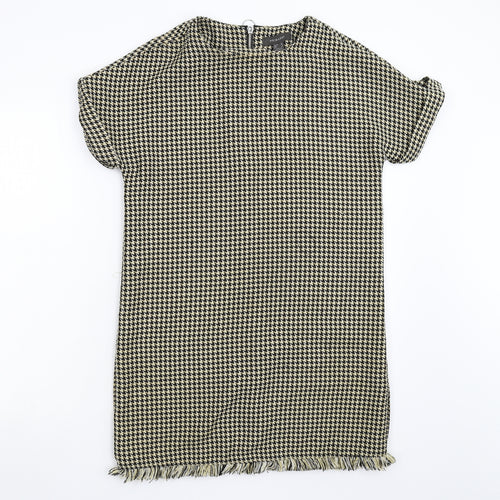 Primark Womens Brown Houndstooth  Shift  Size 10