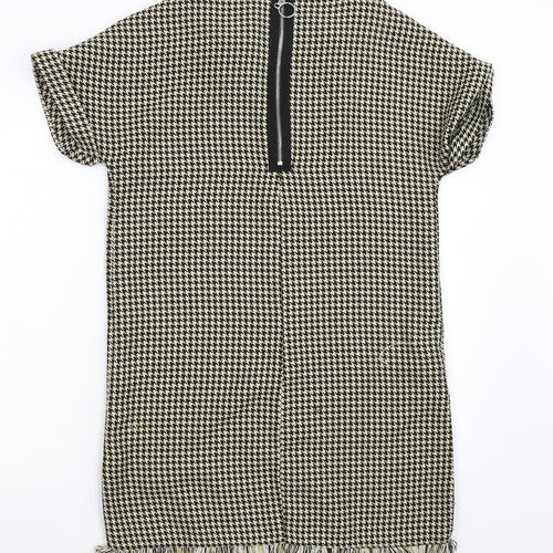 Primark Womens Brown Houndstooth  Shift  Size 10