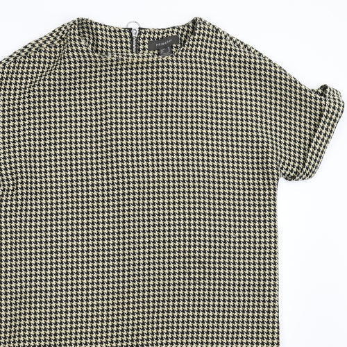 Primark Womens Brown Houndstooth  Shift  Size 10