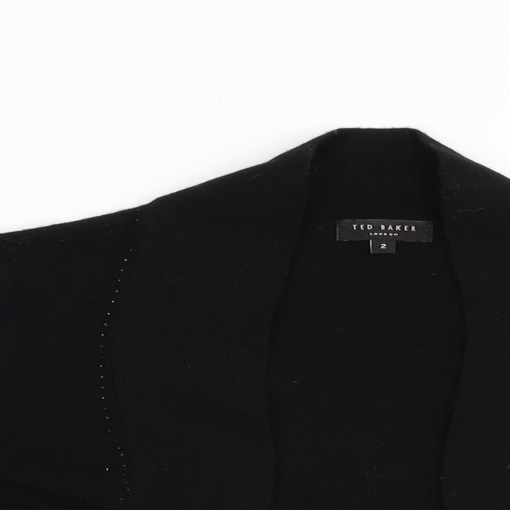 Ted Baker Womens Black  Knit Shrug Jumper Size S