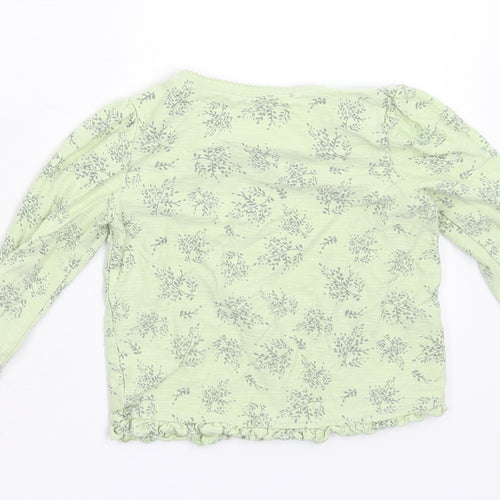 George Baby Green Floral  Basic T-Shirt Size 18-24 Months