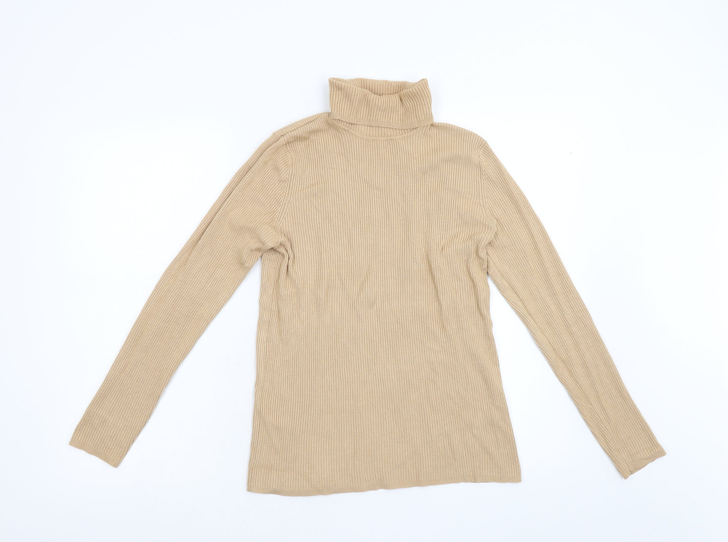 Preworn Womens Beige  Knit Pullover Jumper Size M