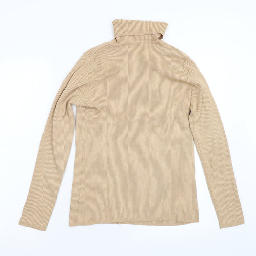 Preworn Womens Beige  Knit Pullover Jumper Size M