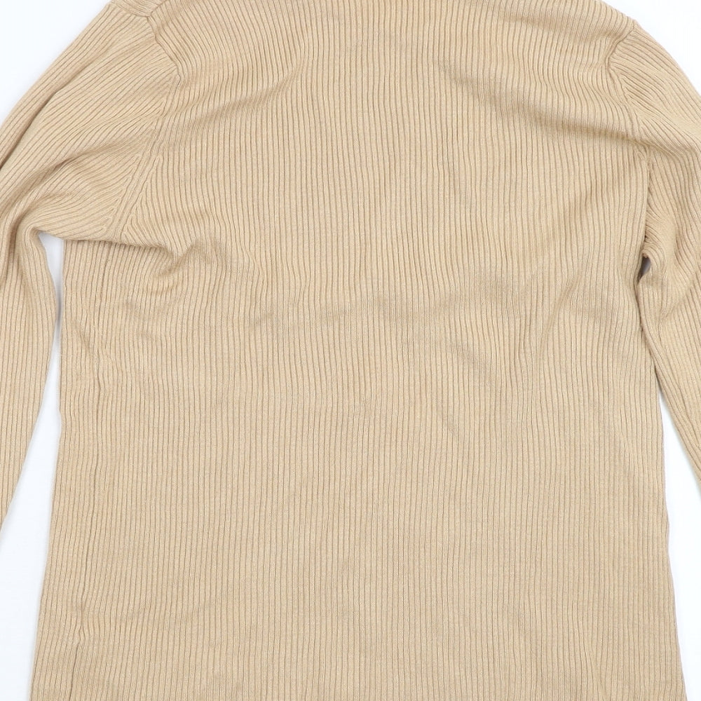 Preworn Womens Beige  Knit Pullover Jumper Size M