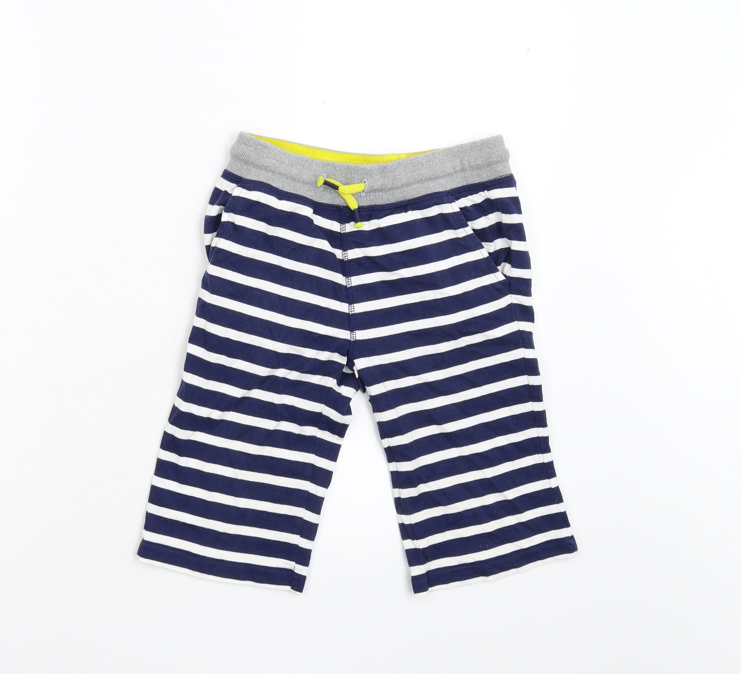 Boden Boys Blue Striped  Bermuda Shorts Size 8 Years
