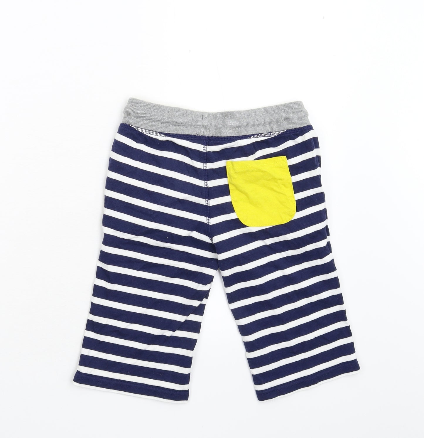 Boden Boys Blue Striped  Bermuda Shorts Size 8 Years