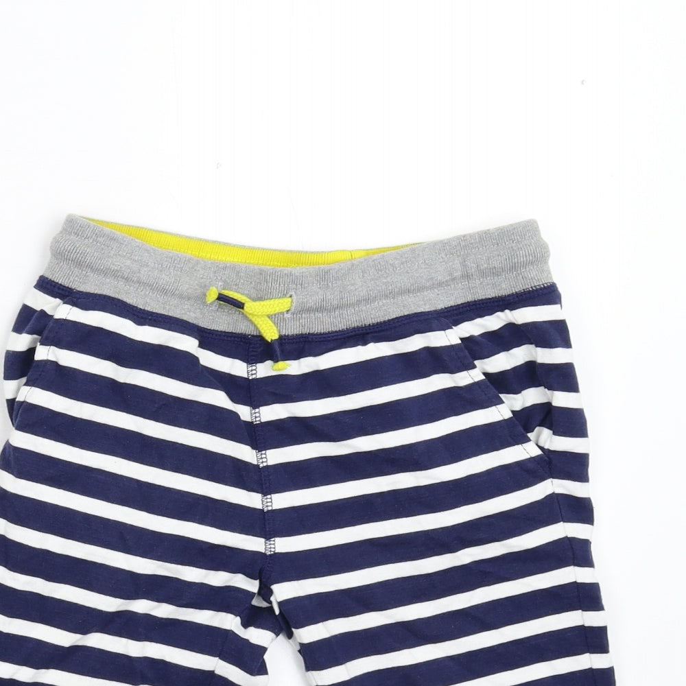 Boden Boys Blue Striped  Bermuda Shorts Size 8 Years