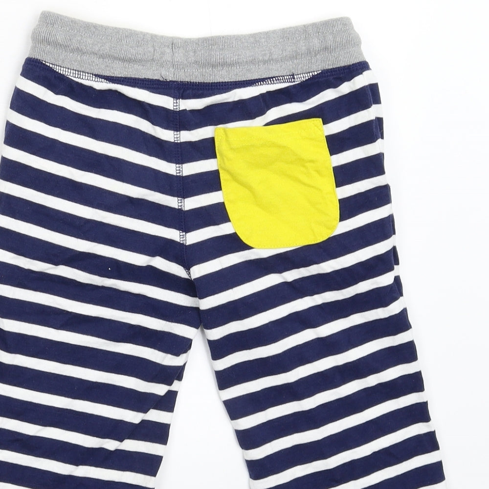 Boden Boys Blue Striped  Bermuda Shorts Size 8 Years