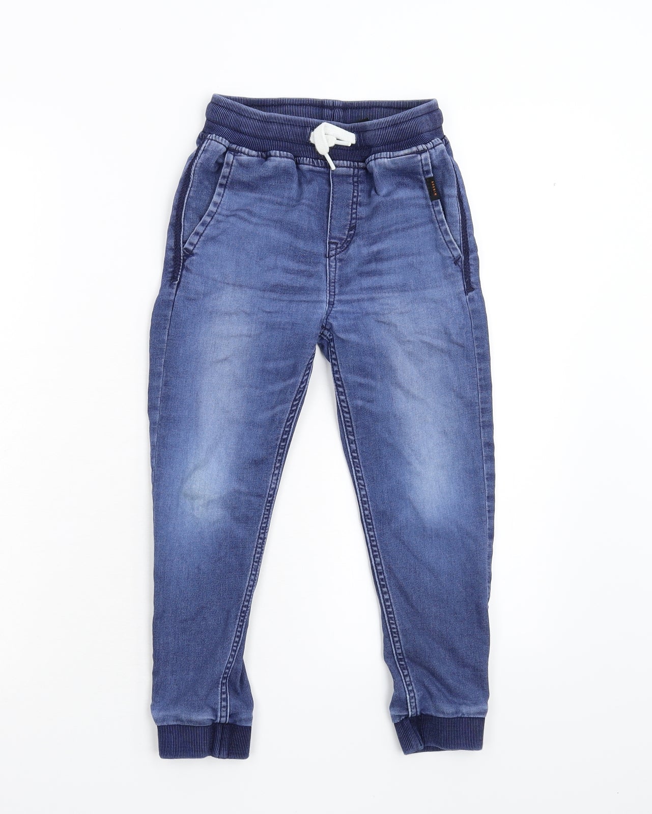 &Denim Boys Blue  Denim Tapered Jeans Size 6-7 Years