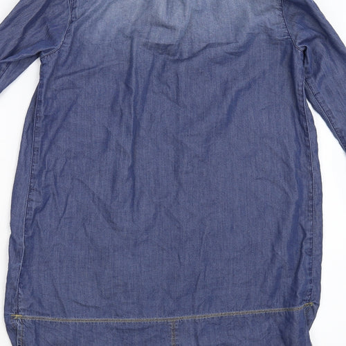 NEXT Girls Blue  Denim Basic Button-Up Size 9 Years
