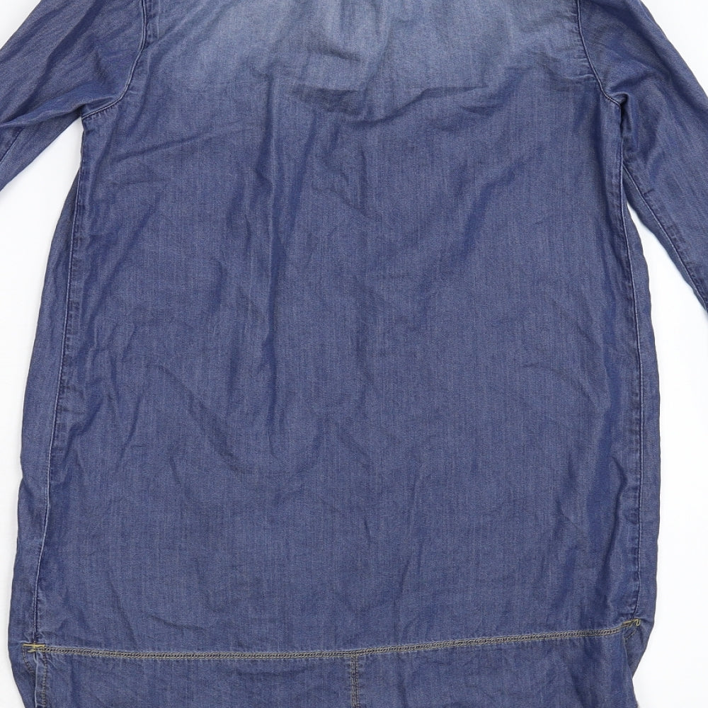 NEXT Girls Blue  Denim Basic Button-Up Size 9 Years