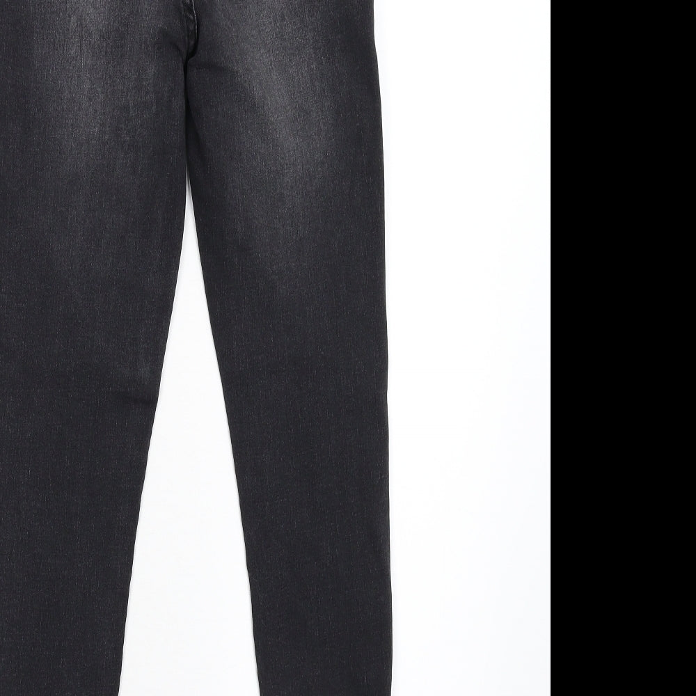 Primark Womens Black  Denim Skinny Jeans Size 8 L25 in