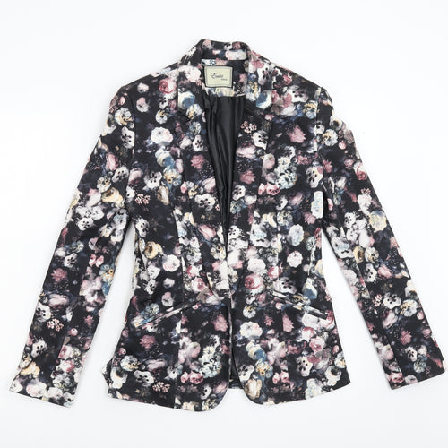 Evita Gold Womens Multicoloured Floral  Jacket  Size 8