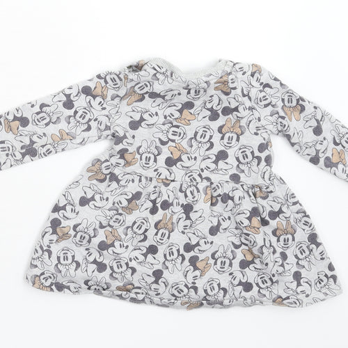 Disney Baby Baby Green Animal Print  Fit & Flare  Size 9-12 Months  - Disney