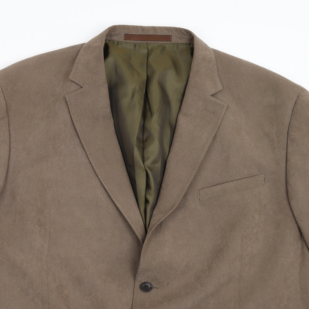 M&S Mens Brown   Jacket Suit Jacket Size 46