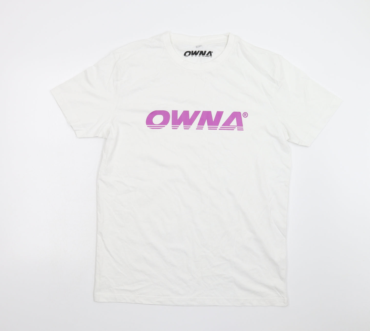 OWNA Mens White    T-Shirt Size XL