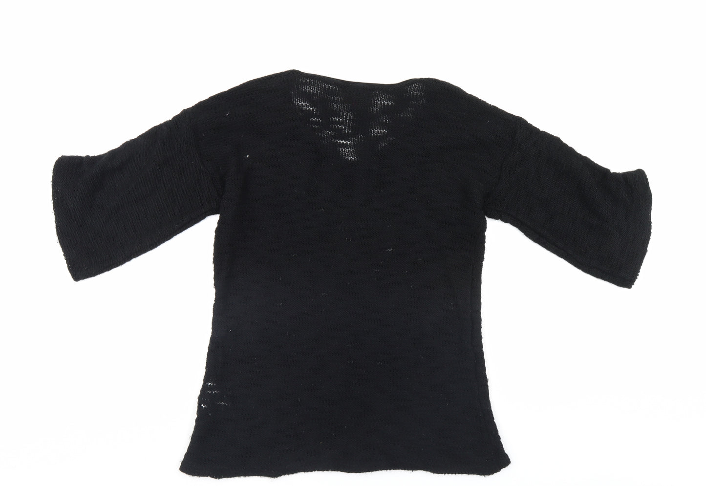 Ribbon Womens Black   Pullover Jumper Size 12
