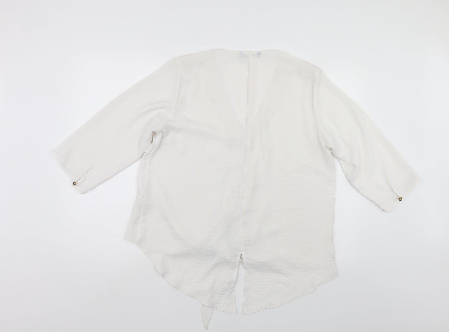 George Womens White   Basic Blouse Size 16