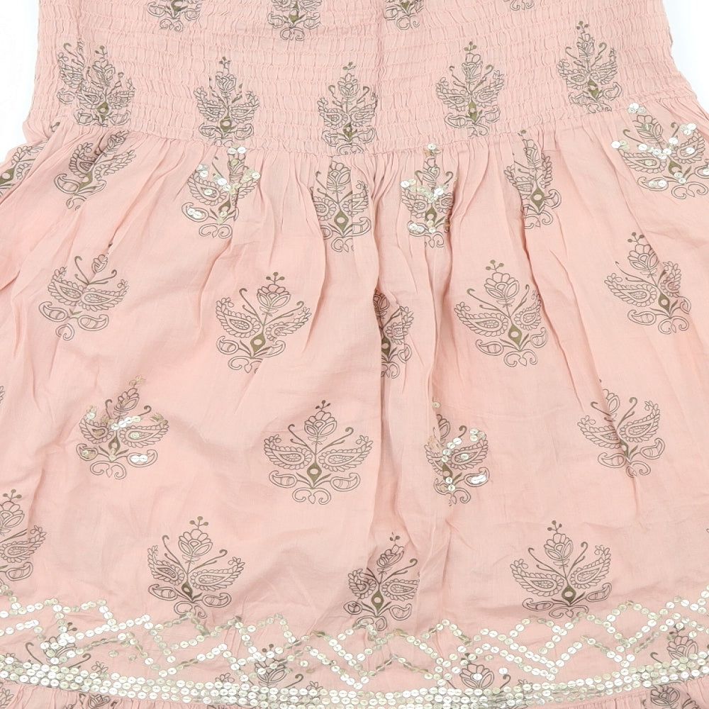 New Look Womens Pink Paisley  Fit & Flare  Size 14