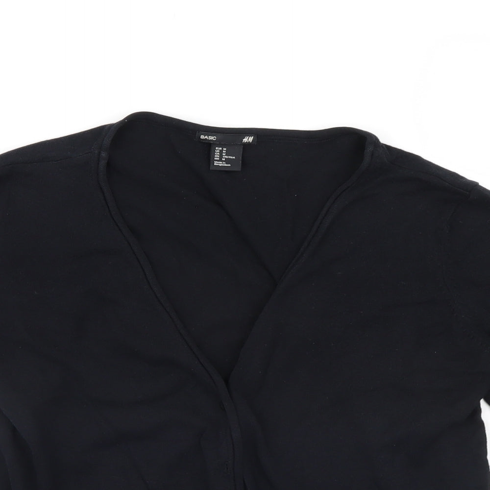 H&M Womens Black   Cardigan Jumper Size M
