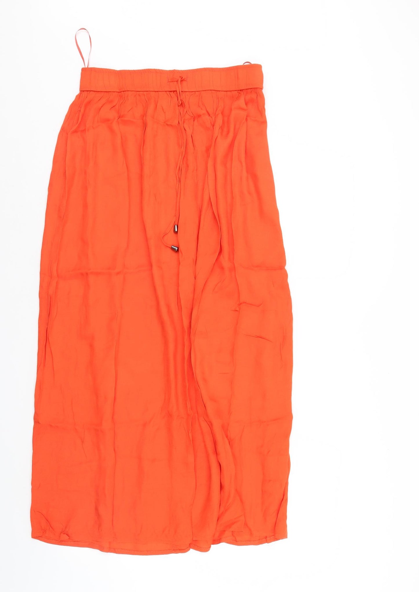 NEXT Womens Orange   Maxi Skirt Size 12  - elastic waist