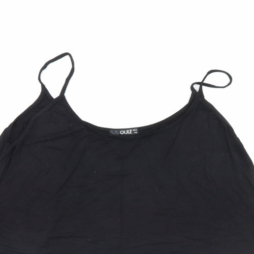 Quiz Womens Black   Basic Tank Size 14