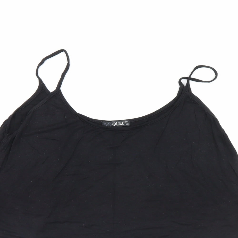 Quiz Womens Black   Basic Tank Size 14