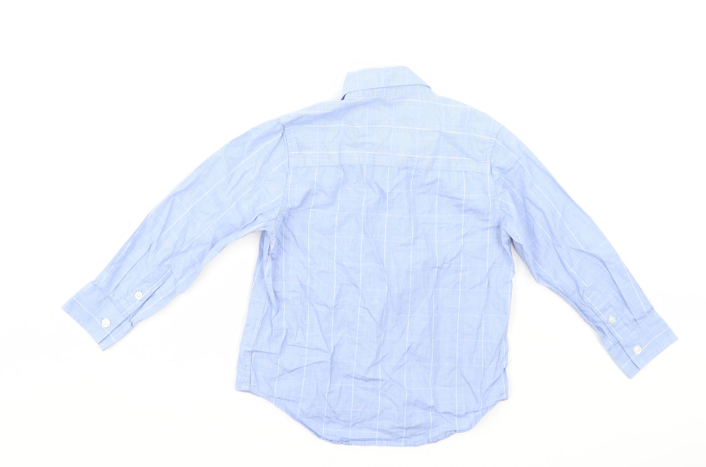 NEXT Boys Blue Check  Basic Dress Shirt Size 4 Years